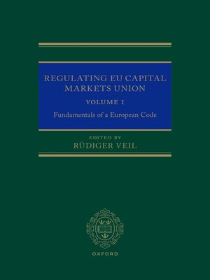 cover image of Regulating EU Capital Markets Union, Volume 1